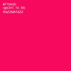 #F70A5D - Razzmatazz Color Image