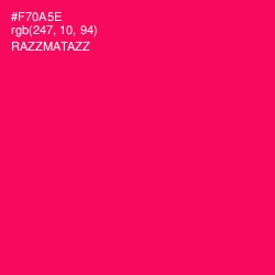 #F70A5E - Razzmatazz Color Image