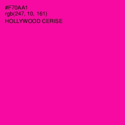 #F70AA1 - Hollywood Cerise Color Image