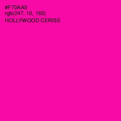 #F70AA5 - Hollywood Cerise Color Image