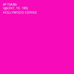 #F70AB9 - Hollywood Cerise Color Image