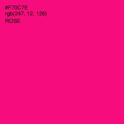 #F70C7E - Rose Color Image