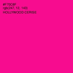 #F70C8F - Hollywood Cerise Color Image