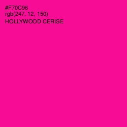 #F70C96 - Hollywood Cerise Color Image