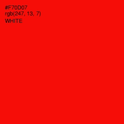 #F70D07 - Red Color Image