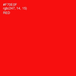 #F70E0F - Red Color Image