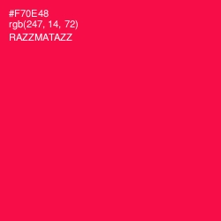 #F70E48 - Razzmatazz Color Image