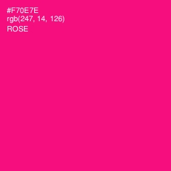 #F70E7E - Rose Color Image