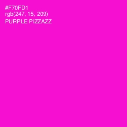 #F70FD1 - Purple Pizzazz Color Image