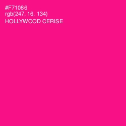 #F71086 - Hollywood Cerise Color Image