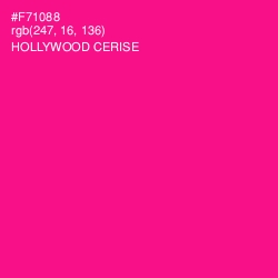 #F71088 - Hollywood Cerise Color Image