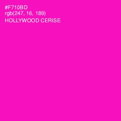 #F710BD - Hollywood Cerise Color Image