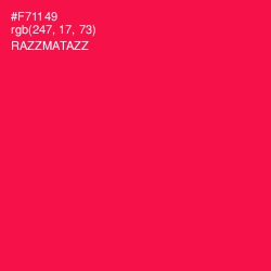 #F71149 - Razzmatazz Color Image