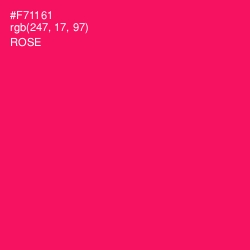 #F71161 - Rose Color Image
