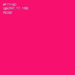 #F7116C - Rose Color Image