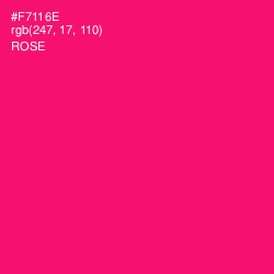 #F7116E - Rose Color Image