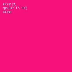 #F7117A - Rose Color Image