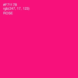 #F7117B - Rose Color Image