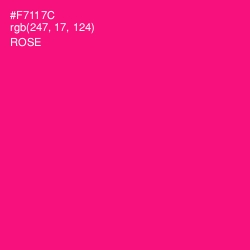 #F7117C - Rose Color Image