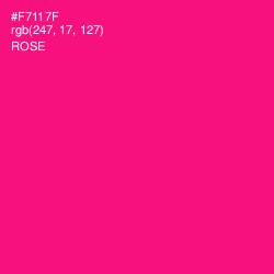 #F7117F - Rose Color Image