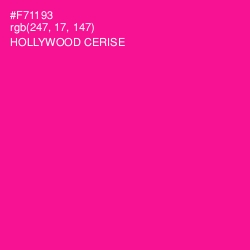 #F71193 - Hollywood Cerise Color Image