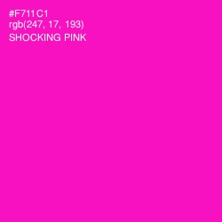 #F711C1 - Shocking Pink Color Image