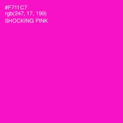 #F711C7 - Shocking Pink Color Image