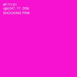 #F711D1 - Shocking Pink Color Image