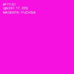 #F711E1 - Magenta / Fuchsia Color Image