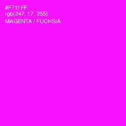 #F711FF - Magenta / Fuchsia Color Image