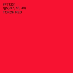 #F71231 - Torch Red Color Image