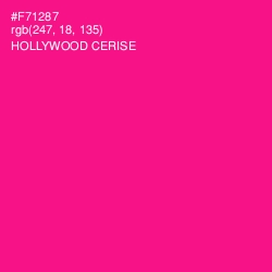 #F71287 - Hollywood Cerise Color Image
