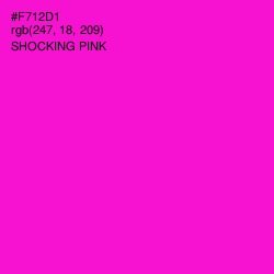 #F712D1 - Shocking Pink Color Image