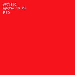 #F7131C - Red Color Image