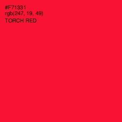 #F71331 - Torch Red Color Image