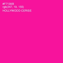 #F7139B - Hollywood Cerise Color Image