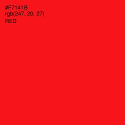 #F7141B - Red Color Image