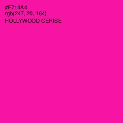 #F714A4 - Hollywood Cerise Color Image
