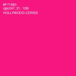 #F71580 - Hollywood Cerise Color Image