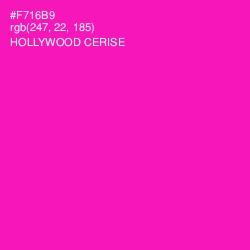 #F716B9 - Hollywood Cerise Color Image