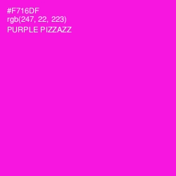 #F716DF - Purple Pizzazz Color Image