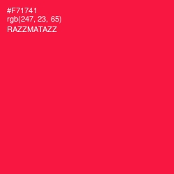 #F71741 - Razzmatazz Color Image