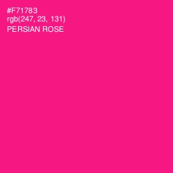 #F71783 - Persian Rose Color Image