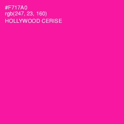 #F717A0 - Hollywood Cerise Color Image