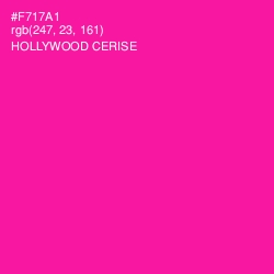 #F717A1 - Hollywood Cerise Color Image