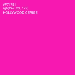 #F717B1 - Hollywood Cerise Color Image