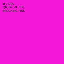 #F717D9 - Shocking Pink Color Image