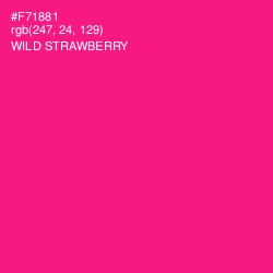 #F71881 - Wild Strawberry Color Image