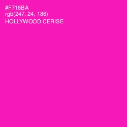 #F718BA - Hollywood Cerise Color Image