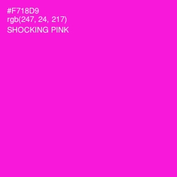 #F718D9 - Shocking Pink Color Image